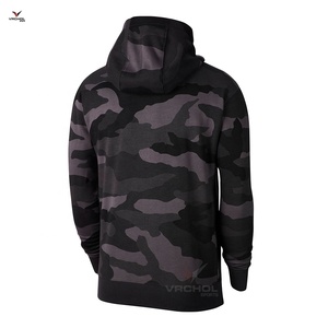 Diseño personalizado de los hombres de estilo de vida de algodón de lana Sudadera con capucha de poliéster de peso pesado gimnasio ajustado sudadera patrón impreso OEM sudadera - Product Image 2