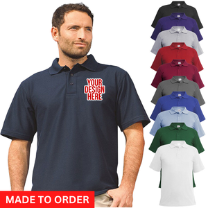 Polos de piqué personalizados para hombres recién llegados 2024 con logotipos impresos etiquetas OEM de gran tamaño MOQ bajo directo de fábrica en Bangladesh - Product Image 1