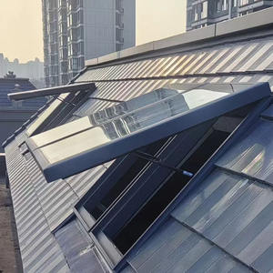 Fenêtre de toit en aluminium 6063-T5 à double vitrage à rupture de pont thermique pour villa, maison, grenier, véranda, serre - Product Image 2