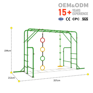 ชุดอุปกรณ์สนาม<span class=keywords><strong>เด็ก</strong></span>เล่นกลางแจ้งแบบมอนเตสซอรี่  บาร์โลหะแฟนซี 6 in 1 คุณภาพสูง <span class=keywords><strong>ป</strong></span>รับแต่งได้สำหรับเด็ก - Product Image 5