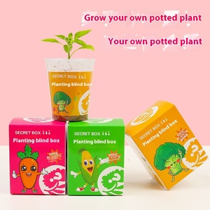 Venta al por mayor <span class=keywords><strong>Mini</strong></span> plástico DIY juegos de bloques de construcción de jardín de infantes observación maceta alumno semilla juguete para niños jardín de infantes plantación - Product Image 1