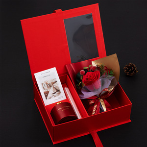 Juego de regalo de cumpleaños de cristal creativo Perfume con difusor de caña de aroma y Flor de jabón hecha a mano al por mayor - Product Image 3