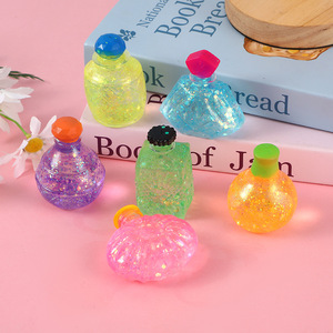 Juguete Antiestrés de Compresión con Forma de Botella de Perfume de Maltosa, con Purpurina y Lentejuelas, de Rebote Lento - Product Image 1