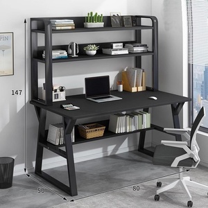<strong>Desk</strong> and Bookshelf Integrated Table for Home Use, Bedroom Computer <strong>Desk</strong>, <strong>Simple</strong> Study <strong>Desk</strong> for Students - Product Image 4