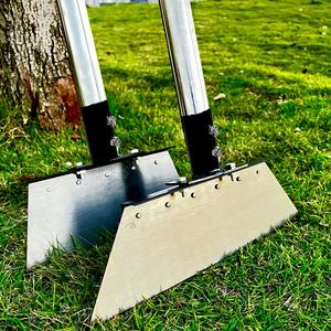<span class=keywords><strong>Pala</strong></span> para Nieve Multifuncional de Acero al <span class=keywords><strong>Carbono</strong></span> de Alta Resistencia, Ángulo de Hoja de 0°, Mango de Metal, Superficie Resistente al Agua, para Deshierbe y Bordillos de Césped - Product Image 1