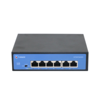 T-shield 4 + 2 puertos 6 puertos 1,2 Gbps Cloud Managed Ai PoE Switch Impermeable al aire libre 100Mbps PoE Switch Conmutadores de red