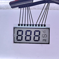 Module LCD TN personnalisé de 3,5 pouces avec capteur de CO, affichage à code segmenté, alarme monoxyde de carbone avec direction de visualisation à 6 heures