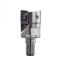 Fraise à indexer BAP4 à tête dentée carrée, 3 dents, pour fraisage frontal, personnalisable OEM, en acier 42CrMo 45HRC
