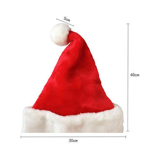 Chapeau de Père Noël chaud épaissi cadeau de Noël décoration de Noël usine OEM personnalisé - Product Image 6