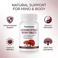 Complément alimentaire à base de plantes SPL Private Label, comprimés de complexe de champignons Reishi, extrait naturel de Ganoderma Lucidum, comprimés de champignons Reishi