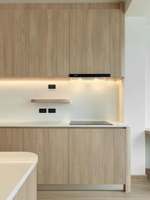 Vermonhouzz - Cuisine personnalisée de luxe en bois mélaminé avec évier intelligent et appareils électroménagers