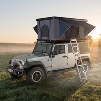 Carpa de Techo para Autos con Elevación Automática, Techo Rígido de Aleación de Aluminio, Doble Capa, Lista para Usar, para Campamento al Aire Libre, Carpa de Techo 4x4