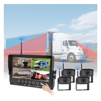 Moniteur LCD sans fil 7 pouces pour bus avec système de surveillance du conducteur à 360° et caméra de recul pour camion