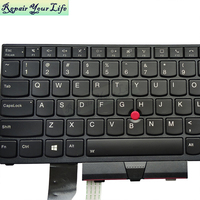 Keyboard Backlit Bahasa Inggris AS untuk Lenovo Thinkpad L15 2020 L15 GEN 1 L15 GEN 2 SN20W68073 Keyboard Baru Bingkai Hitam dan Trackpoint