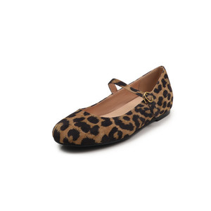 Zapatos Planos de <span class=keywords><strong>Bailarina</strong></span> para Mujer, Transpirables, a la Moda, Cómodos, de Cuero Genuino, al por Mayor, Personalizados - Product Image 1