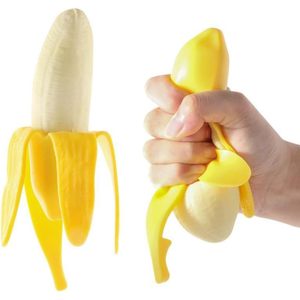 Banana Squeeze Prop Fake Banana Stretchy Fidget <b>Tool</b> Novelty Stress Relief <b>Toy</b> For Kids And Adults TPE Material Unisex - Product Image 1