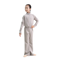 D035031 Ensemble de tenue d'entraînement unisexe pour enfants en acrylique avec taille élastique pour la danse classique