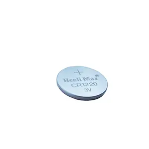Bateria de botão de lítio CR1220 3.0V 40mAh com célula tipo moeda para eletrodomésticos Dióxido de Lítio e Manganês