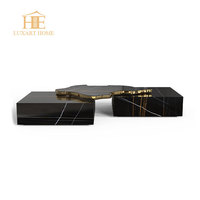 Table basse en marbre blanc moderne, design moderne, mobilier de salon de luxe, table basse en marbre naturel
