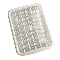 Bac/panier de stérilisation en plastique perforé, boîte solide empilable et emboîtable, autoclavable, résistant aux produits chimiques, pour usage médical/de laboratoire