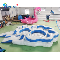 Île flottante gonflable Équipement de jeu aquatique Île flottante pour 10 personnes Île flottante gonflable pour piscine