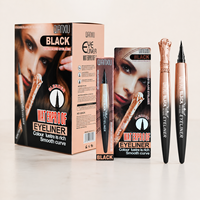 Eyeliner Liquide Noir Imperméable à Pointe Fine et Courbe Lisse – Vente en Gros, Fourniture en Vrac, Maquillage Professionnel pour les Yeux, Stylo Eyeliner