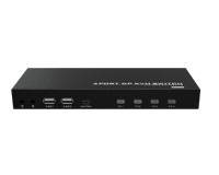 Commutateur KVM MT-VIKI DP 4 ports 4K 60Hz en métal, convertisseur USB pour ordinateur portable 4x1 pour commutateur