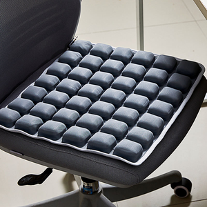 Intelligent Pneumatic Massage <b>Cushion</b> for Chair Solid Black Rectangle Shape with Memory Foam Filling and Spot Clean Care - Product Image 2
