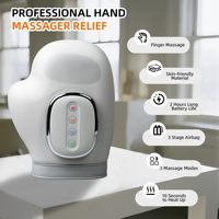 Masseur de poignet intelligent 3-en-1 avec techniques de massage pneumatique, vibrations, chaleur et compression, batterie 2000 mAh