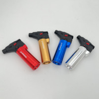 Briquet torche à l'épreuve du vent de conception personnalisée pour bougies cheminées feux de camp mini briquet à gaz multi-usages