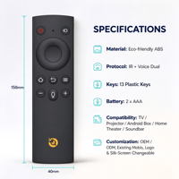 Remote Kontrol Suara IR 13 Tombol untuk TV, Soundbar RCT13AA Kontrol Satu ke Satu OEM ODM