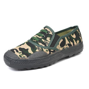 Zapatos de Trabajo de Camuflaje para Hombre, Sin Cordones, Tacón Bajo, Transpirables, con Suela de Goma Antideslizante, Zapatos de Entrenamiento para Jóvenes y Fitness - Product Image 4