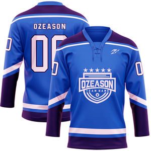 Maglia da Hockey reversibile con stampa personalizzata e logo personalizzato della squadra con sublimazione e Design alla moda ricamato maglia da Hockey giovanile - Product Image 1