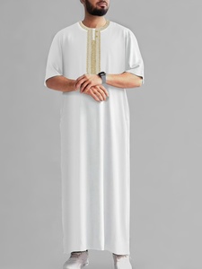 Lijia Ingrosso 2026 Thobe Arabo Tradizionale Ricamato da Uomo, Thobe Musulmano da Uomo, Thobe Marocchino, Abbigliamento Islamico, Tunica - Product Image 6