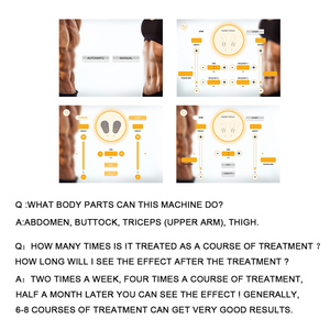 Pengencang kulit penghilang lemak non-invasif, 12 Tesla stimulasi elektro Ems mesin pelangsing pemahat tubuh 2 pegangan payudara - Product Image 2