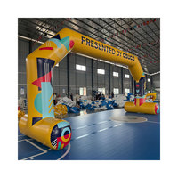 Arche gonflable en PVC hermétique personnalisable Hiyeah pour utilisation publicitaire sur les arches aquatiques gonflables