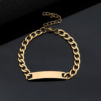 Pulseras Curvas de Acero Inoxidable Estilo Muestra, Superventas, con Grabado, Pulseras y Joyería DIY Unisex