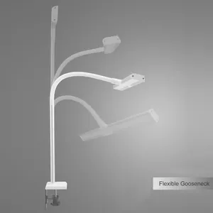 Fleksibel Ayunan Lengan Touch Sensor Klip Lampu Meja Kerja Kantor Dimmable Tabel Belajar Gooseneck Clamp Lampu