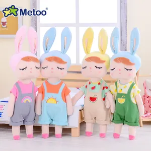 Metoo Custom Promotion Gift 13 Inch Girl Plush Doll Dress Up Cute Boy Stuffed Soft Plush Figure Baby Plush Toys CPC