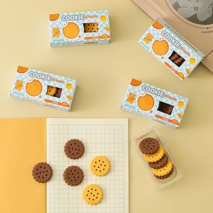 Borrador con forma de galleta simulada, paquete de 5 unidades para estudiantes, útiles escolares - Product Image 4
