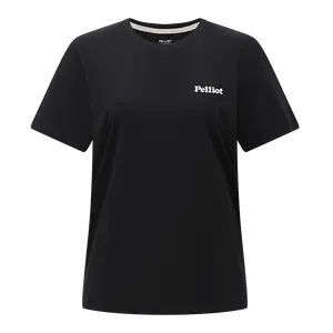 पेलियट थोक सस्ती टी शर्ट आउटडोर स्पोर्ट्स सांस लेने योग्य त्वचा के अनुकूल 100% लंबी स्टेपल कॉटन छोटी आस्तीन वाली टी-शर्ट महिलाओं के लिए