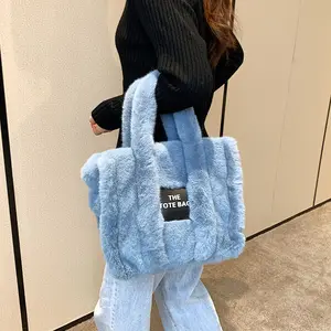 BM9357 Designer Plush The Tote bags Autumn Winter New Style Women Fluffy Tote Bags 2023 Fashion Designer Bag Handbags