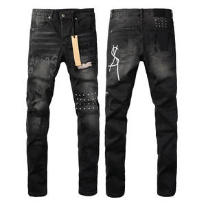 กางเกงยีนส์ผู้ชายทรงสลิมฟิต ขาดๆ แต่งลาย ล้างสีเก๋ๆ สไตล์ Kusb คุณภาพเยี่ยม เหมาะสำหรับแฟนหนุ่ม - Product Image 2