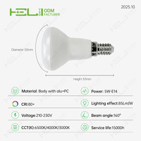 Luces LED tipo vela R39 5W AC/DC SMD, base E14, 340LM, 1 año de garantía, control remoto residencial para el mercado europeo, CE/ERP/ROHS