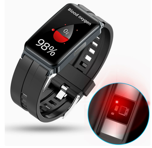 นาฬิกาอัจฉริยะ DF EP01 วัดอุณหภูมิร่างกาย ตรวจคลื่นไฟฟ้าหัวใจ (ECG) วัดอัตราการเต้นของหัวใจ วัดความดันโลหิต ติดตามการนอนหลับ - Product Image 5