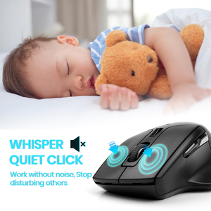 Chuột inalambrico Ergonomic OEM tùy chỉnh BT5 có thể sạc lại Bluetooth 2.4 Ghz đen lớn không dây Chuột dọc cho PC máy tính để bàn - Product Image 5