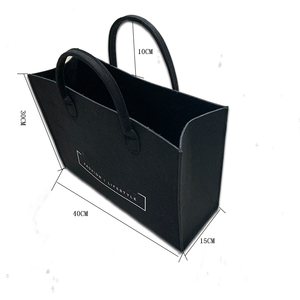 Sacs à provisions fourre-tout en feutre pour femmes à bas prix avec logo imprimé personnalisé - Product Image 2