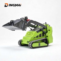 Mini-chargeuse sur chenilles diesel DINGMAI, certifiée CE EPA Euro5, machine multifonctionnelle pour la construction agricole, divers accessoires, pompe