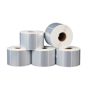 Etiqueta PET Mate Personalizada de <span class=keywords><strong>2x1</strong></span> Pulgadas, 50mmx25mm, Autoadhesiva, de Papel PET Plateado, Etiqueta de Poliéster Plateada de 50x25 - Product Image 1