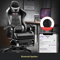 Chaise de jeu ergonomique haut de gamme avec support lombaire et accoudoirs réglables pour créateurs de contenu, travail quotidien et utilisation gaming